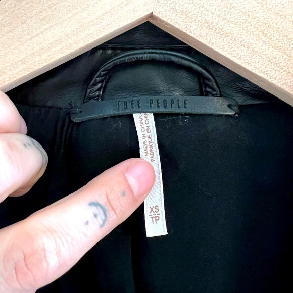 Free People Vegan Leather Moto Jacket - Picture 5 of 6